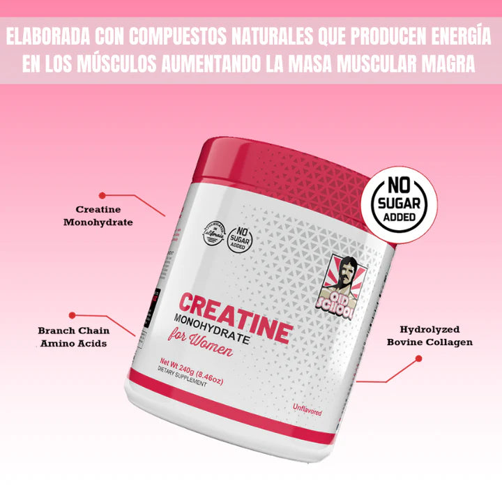 💪 Creatina Monohidratada para Mujeres Old School