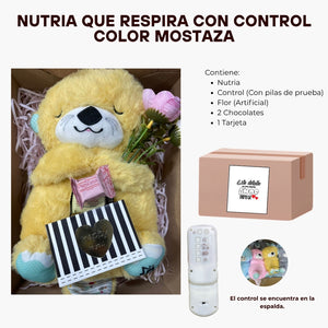 Nutria Dormilona con control - Mostaza